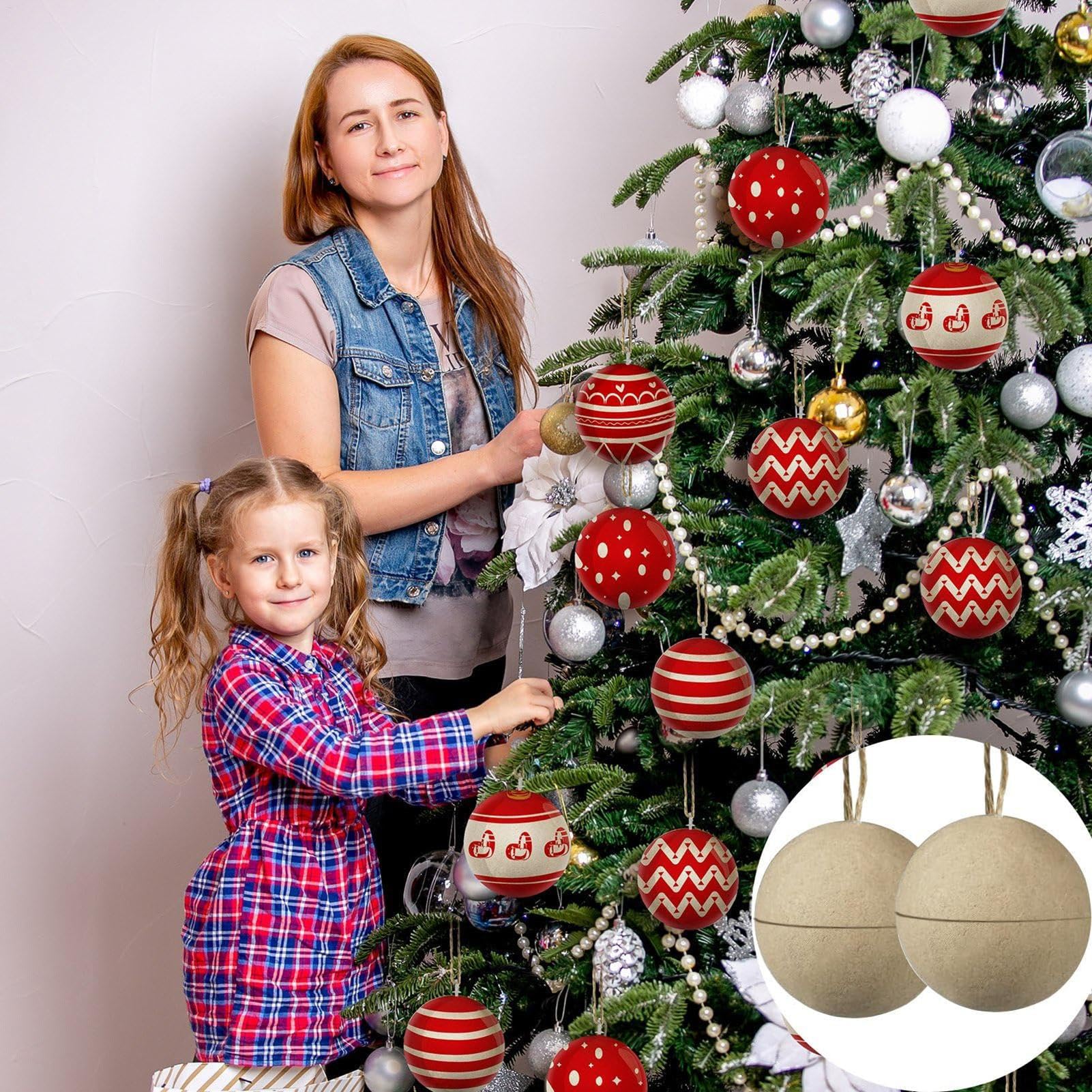 Papiermache runder Ball | Kugelformpapier Ornamente - Bastelmittel für