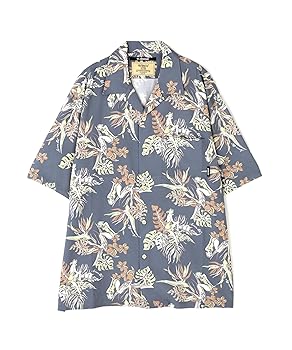 新品 アヴィレックス ゴルフ サマーガール総柄 ストレッチ アロハシャツ M 紺 Amazon.co.jp: [アヴィレックス] ALOHA SHIRT TROPICAL GIRL