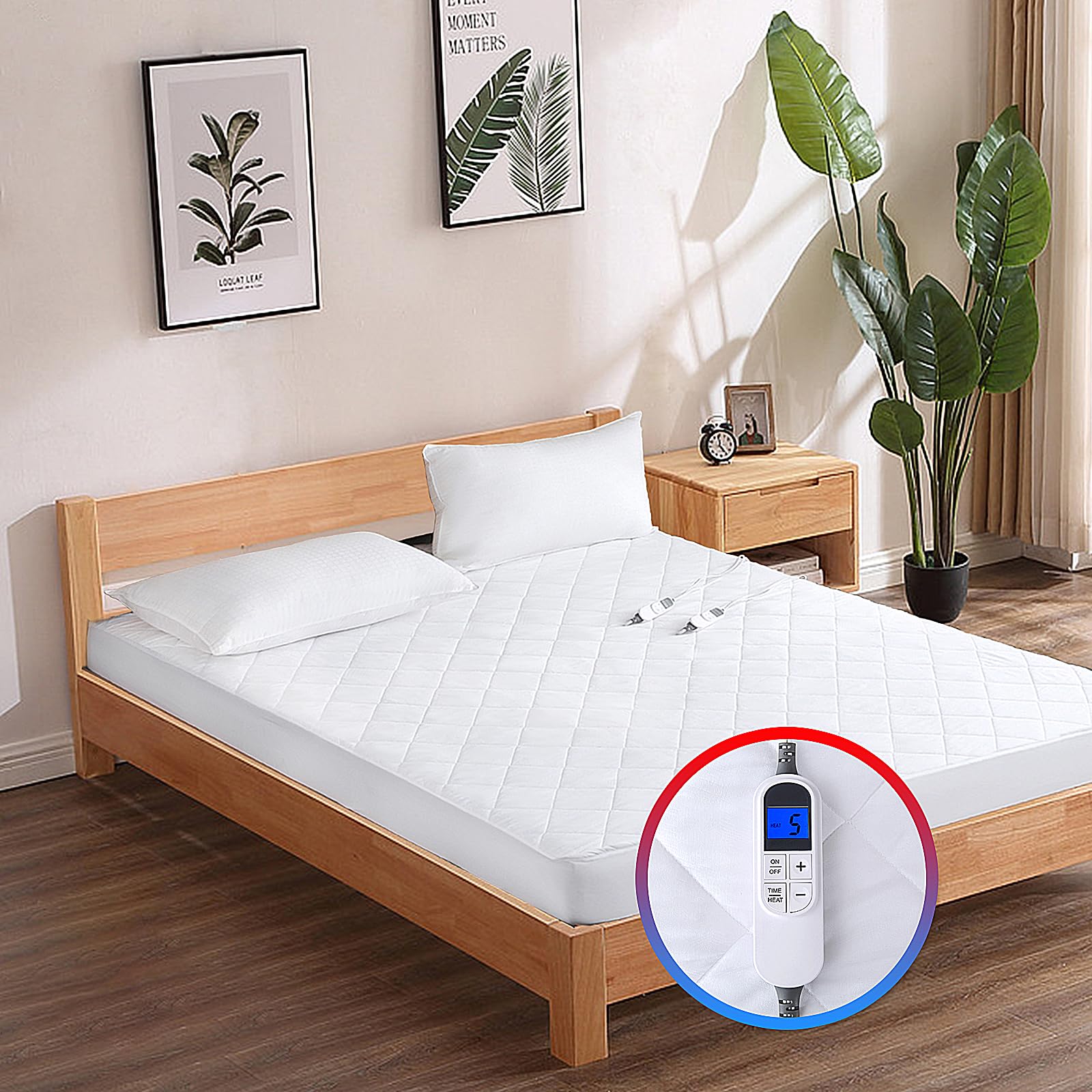 Amazon.com: Heated Mattress Pad Full Size,Electric Mattress Pad with 10 Heat  Settings Controller and 1-12 Hours Auto Shut Off, Electric Bed Warmer with  8-21 Deep Pocket : Home u0026 Kitchen