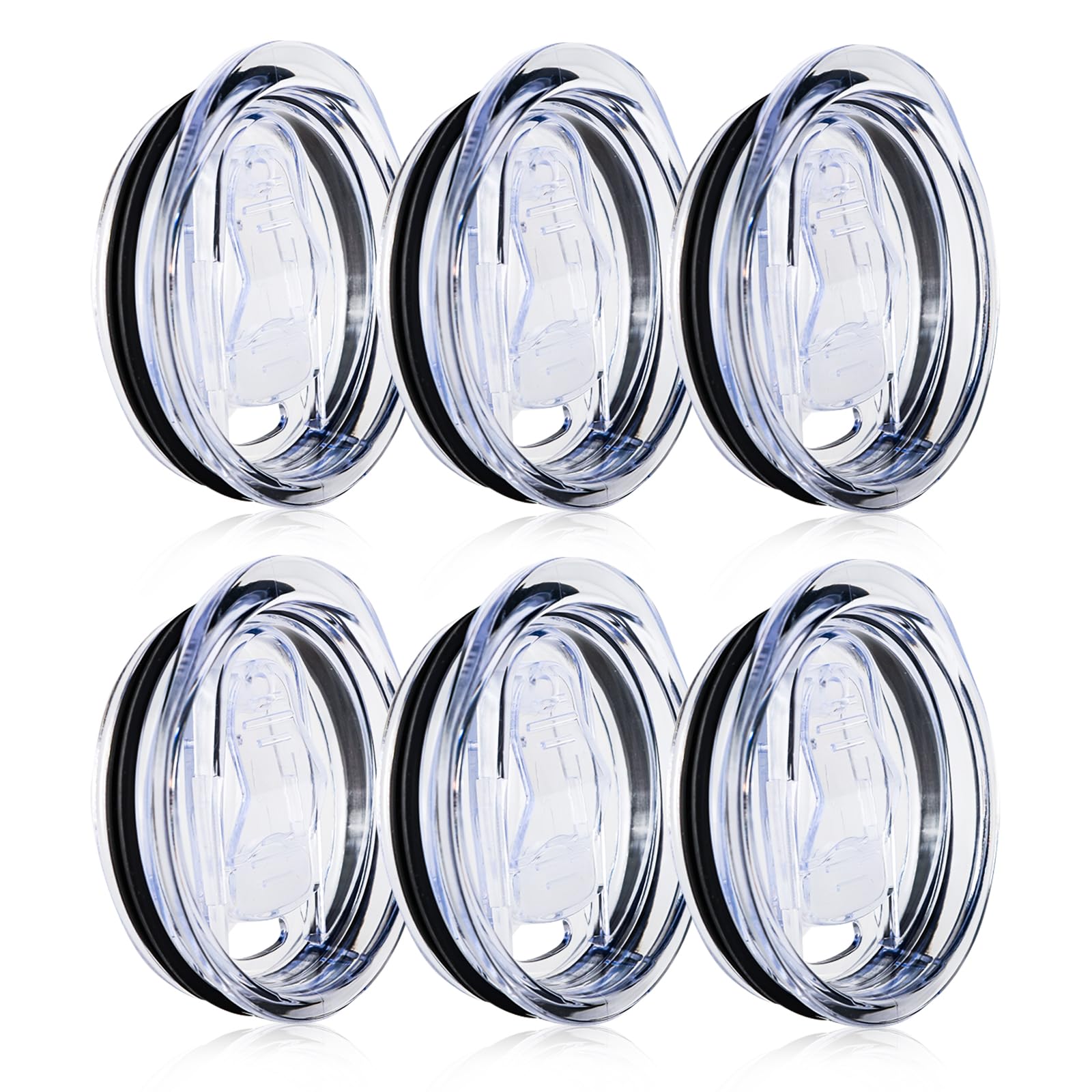  20 oz Yeti Rambler Compatible Skinny Tumbler Replacement Lids, 6 Pack Plastic Splash Resistant Spill Proof
| Yeti Rambl