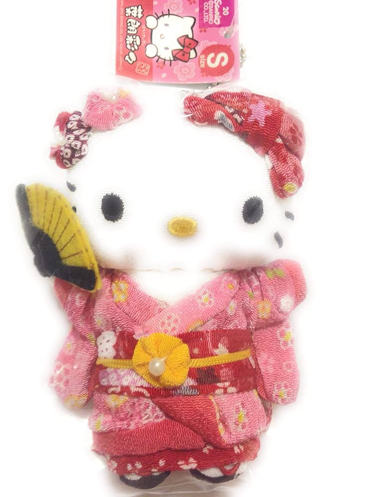 Amazon.co.jp: はろうきてぃ ちりめん 日本人形 S 赤 : ホビー