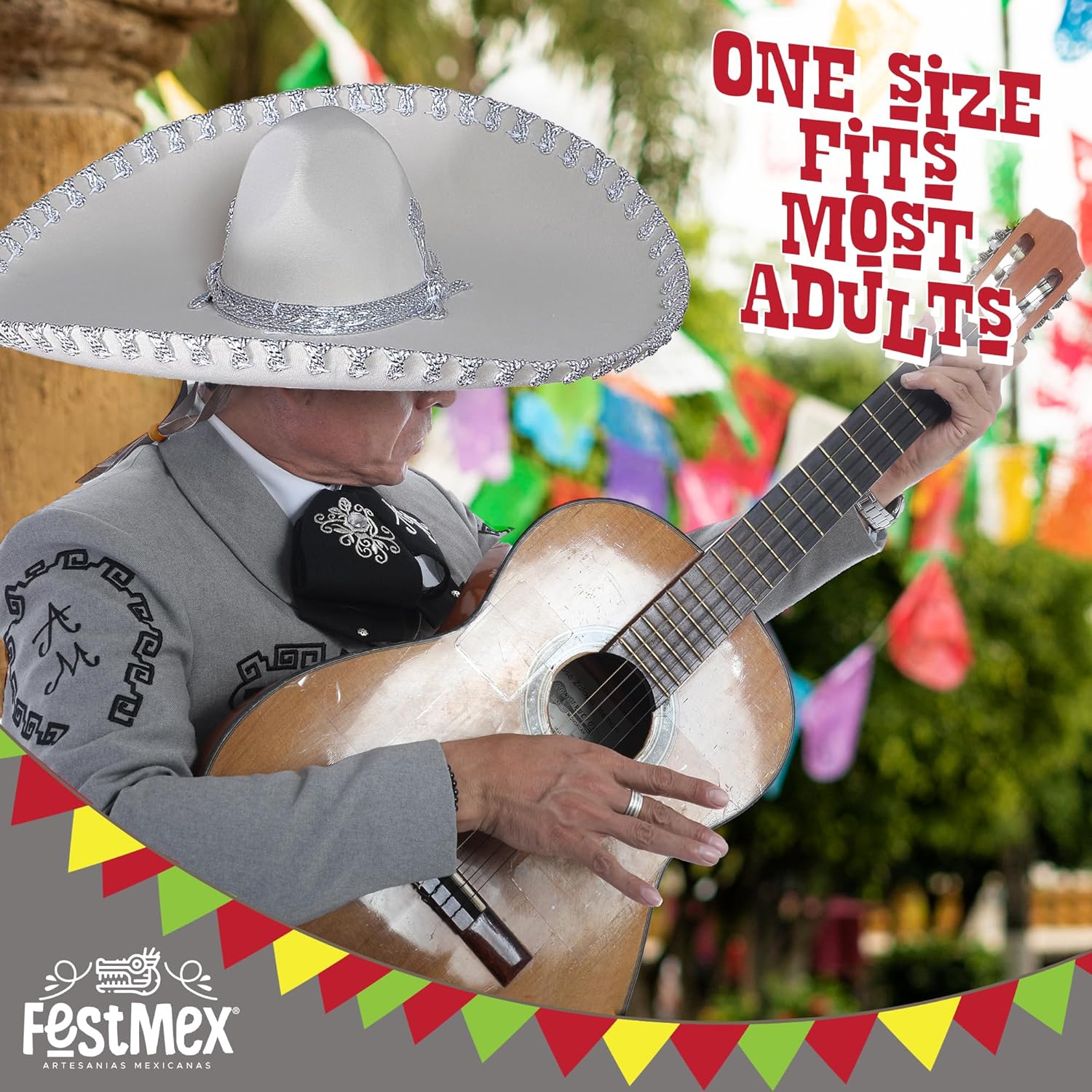 Mexican Sombrero Hats Charro – Sombrero Mexicano & Mariachi Hat, Traditional Mexican Hat for Adults, Mariachi Costume - Image 5