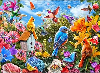 Jigsaw Puzzles for Adults 1000 Piece Puzzle for Adults 1000 Pieces Puzzle 1000 Pieces-Birds & Flowers(27.6