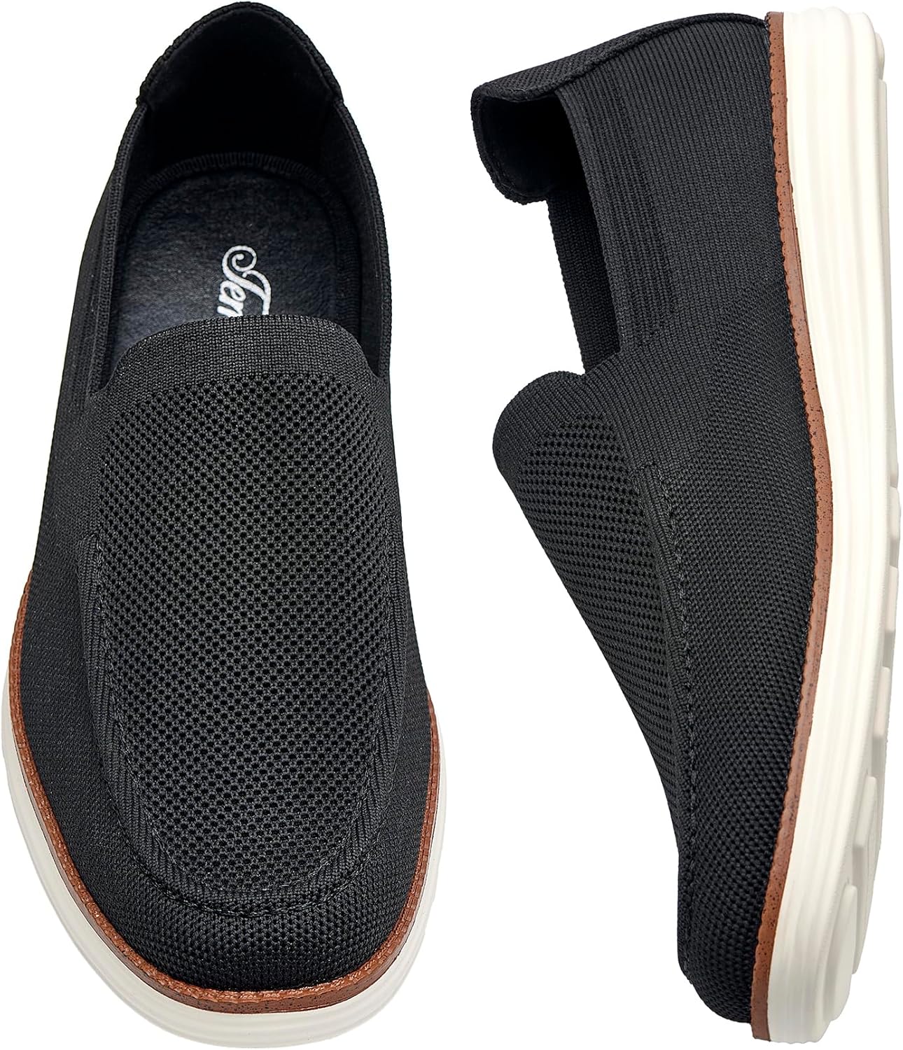 Temeshu Mens Slip-on Penny Loafers Casual Stretch Comfortable Light-Weight Shoes DS27