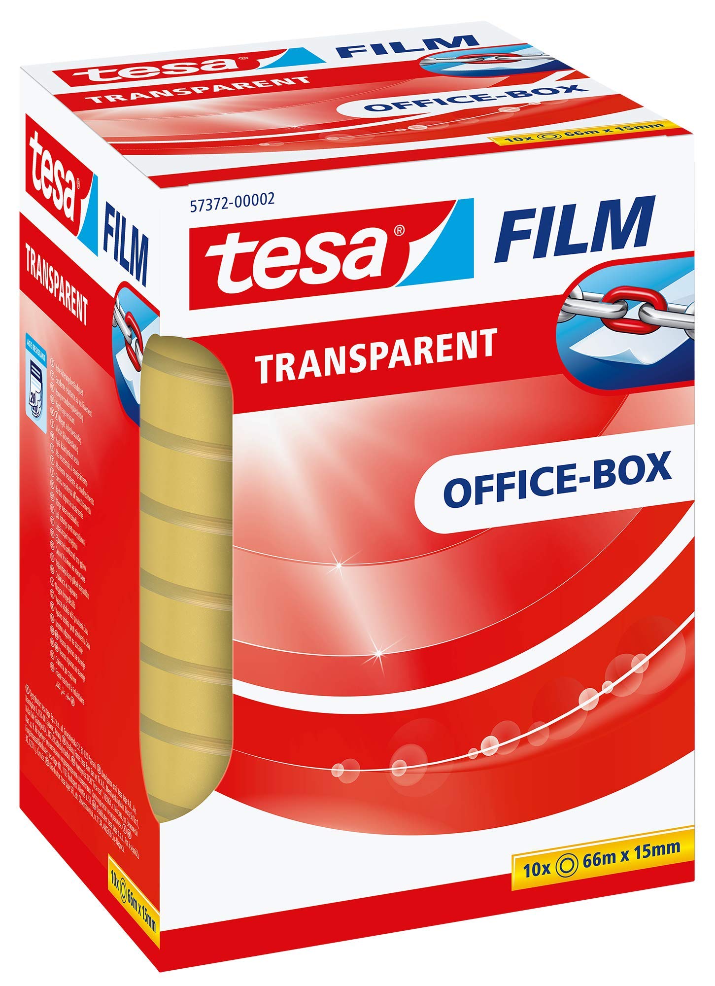 Amazon.com: Tesafilm 10x TRANSPARANT 66M x 15MM : Office Products