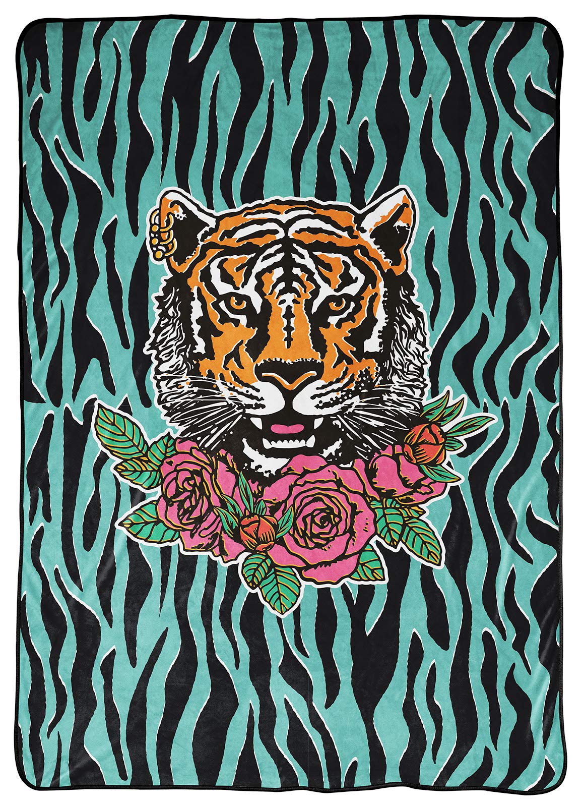 Jay Franco Tiger King Tame Tiger Blanket - Measures 62 x 90 inches, Bedding - Fade Resistant Super Soft Fleece (Official Netflix Product)