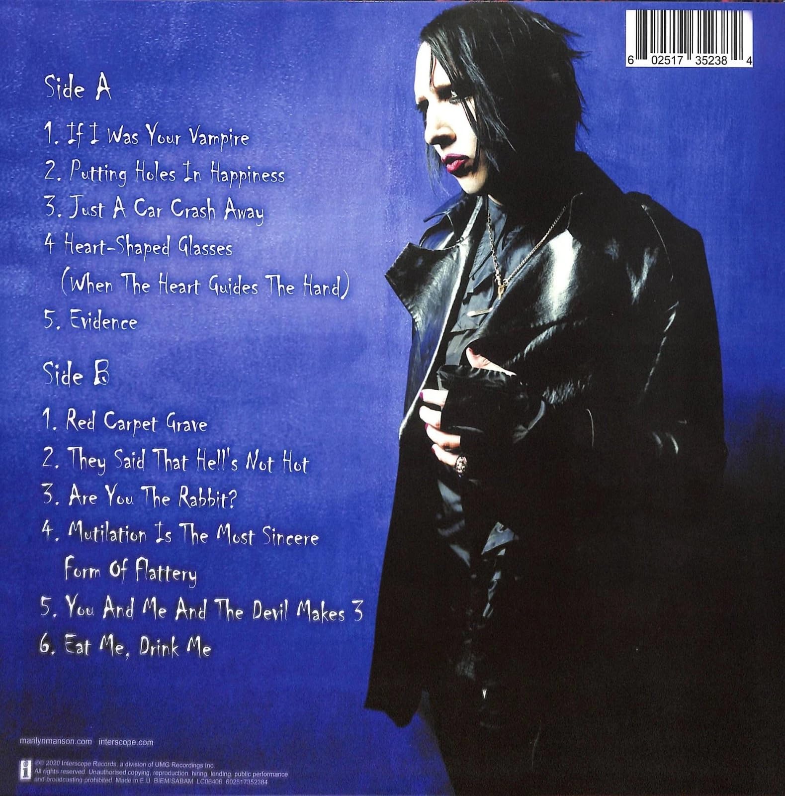Marilyn Manson - Eat Me, Drink Me, Doppio Vinile 33 giri