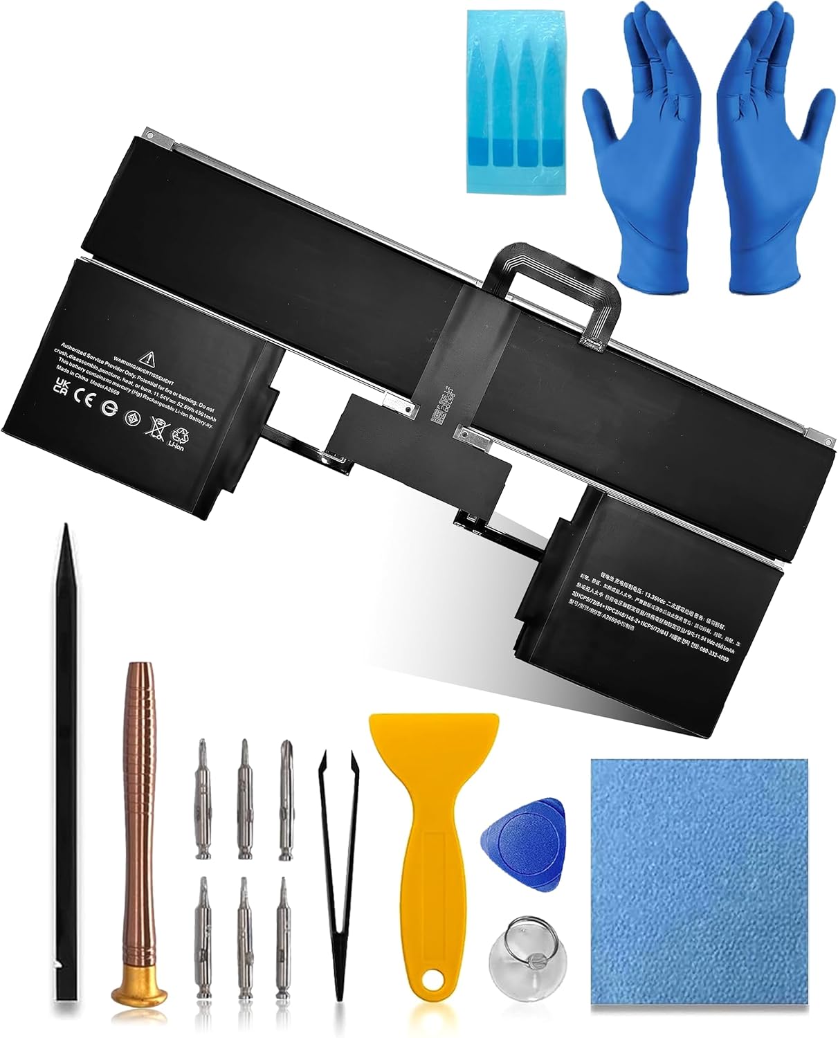 A2669 A2681 Battery Replacement for MacBook Air 13" (M2 2022), A2681 (EMC 4074) 661-26150 MLY33LL/A MLY43LL/A Series Notebook - 52.6Wh/4561mAh