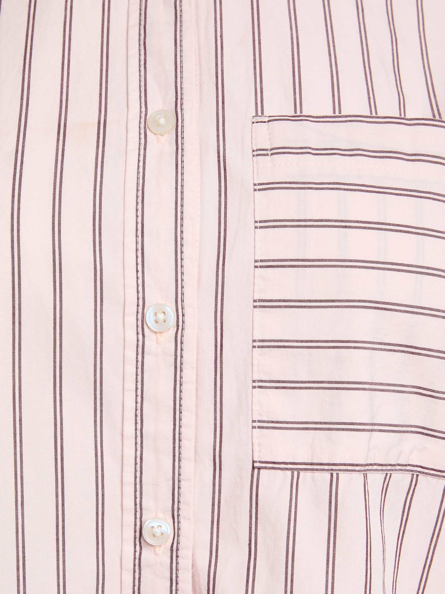 Marks & Spencer Donna a Righe Puro Cotone Camicia – vestibilità Regolare