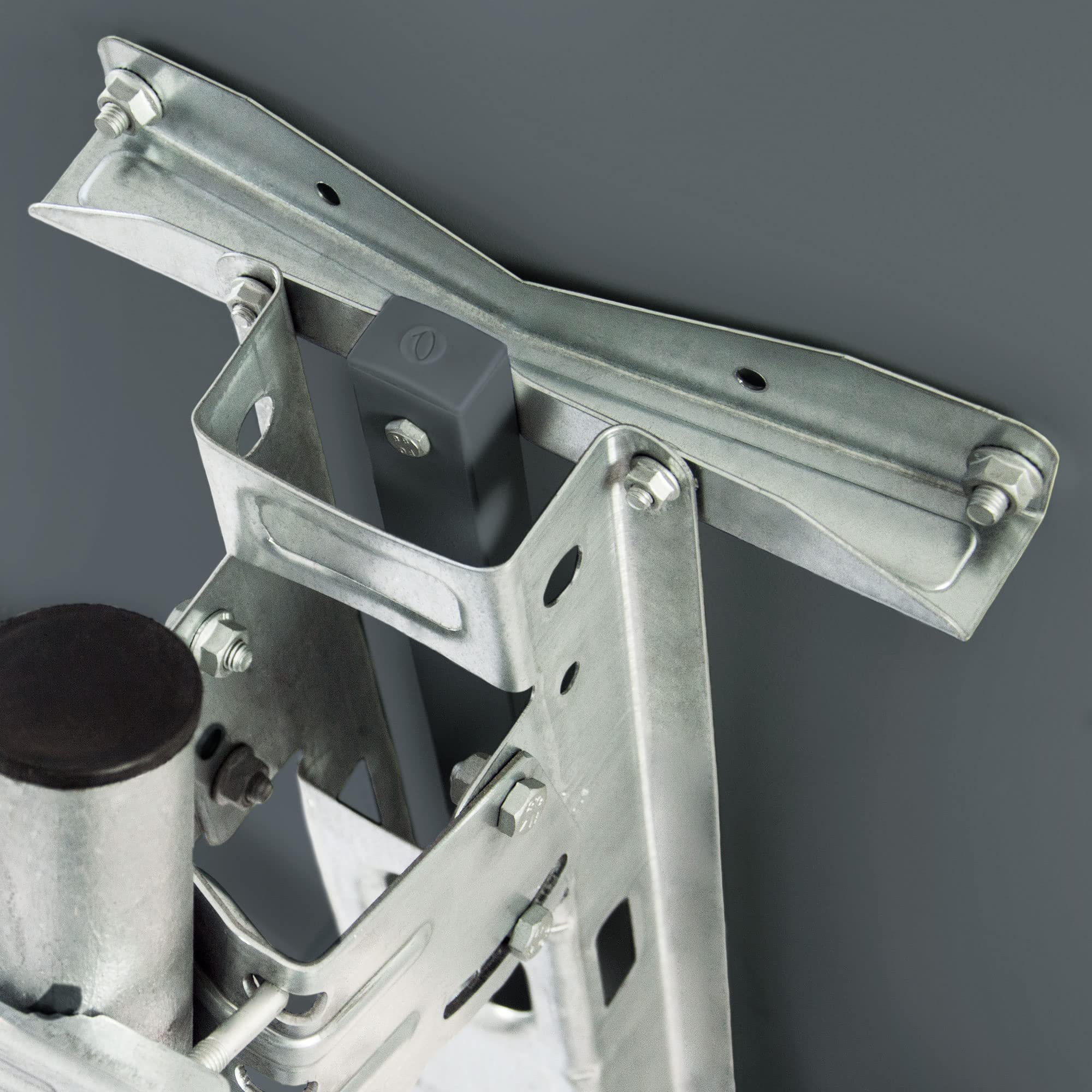 Premium X Satelliten-Komplettanlage 100cm Satellitenschüssel Anthrazit Satellitenantenne Quad LNB F-Stecker, SAT bis 4 Teilnehmer