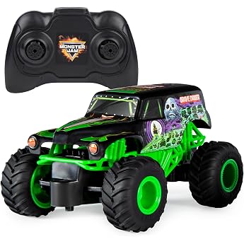 Monster Jam Official Grave Digger Remote Control Monster Truck 1:24 Scale 2.4GHz For Ages 4+