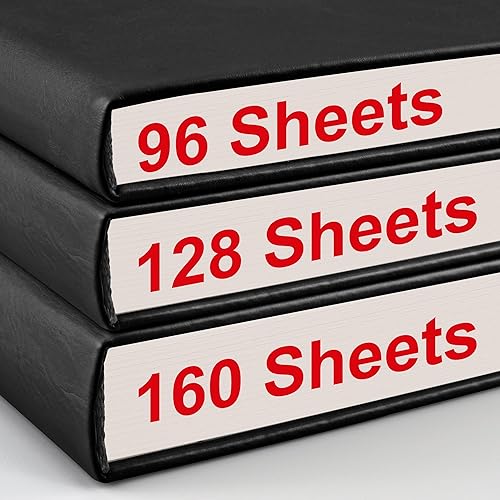 Miniatura 4 de EMSHOI Cuaderno de 320 páginas de tapa dura A5, papel grueso sin ácidos de 3.53 ozm, cuaderno de cuadrícula de puntos para mujeres y hombres, diario