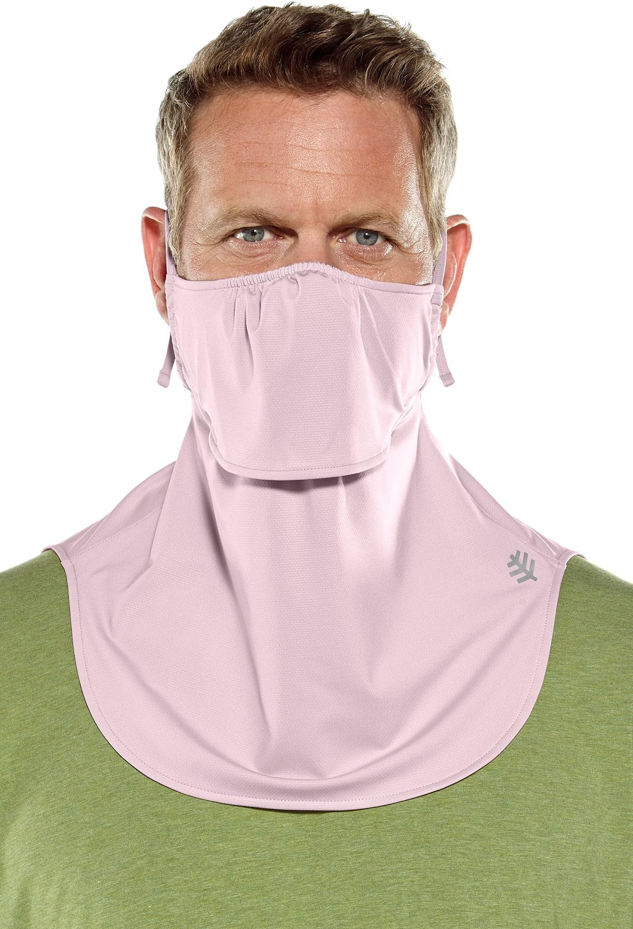 CoolibarUPF 50+ Men's Women's Vermilion UV Layered Mask - Sun Protective