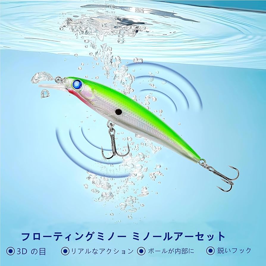 Amazon.co.jp: フローティングミノー ミノールアーセット バス