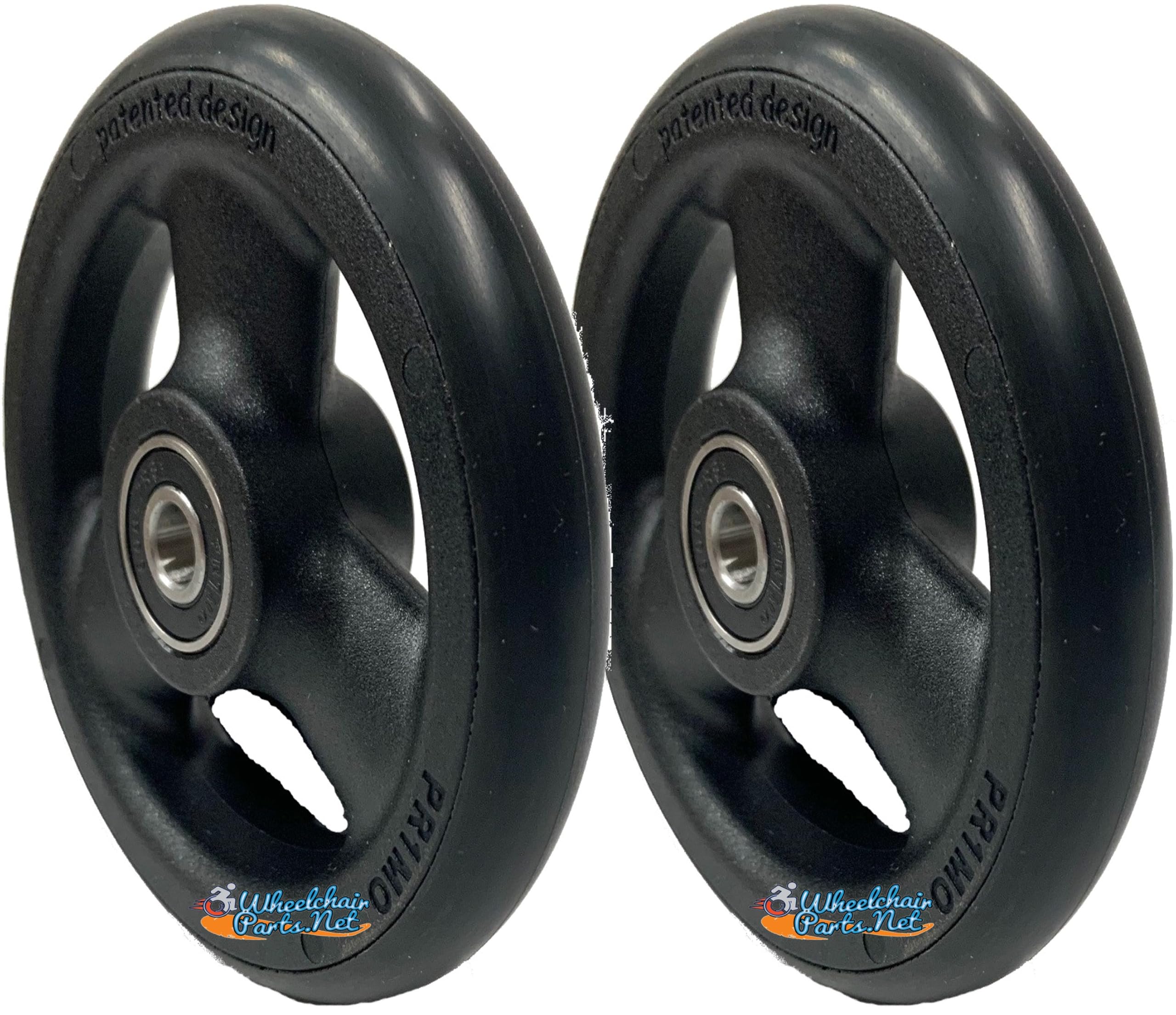 SET OF 2 PRIMO CASTER WHEELS. WHEEL SIZES: 4
