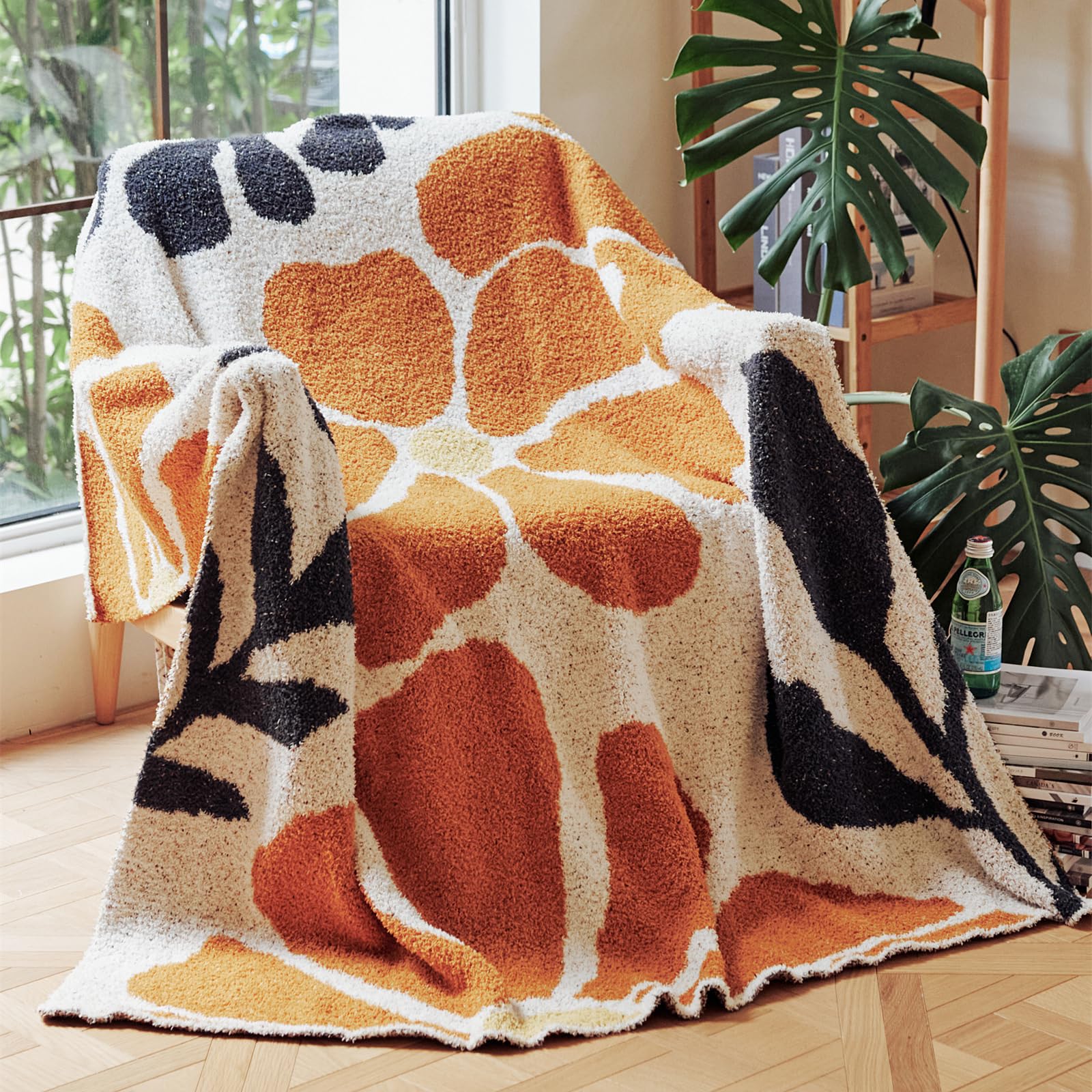 Amazon.com: GunziStreet Floral Throw Blanket Big Flower