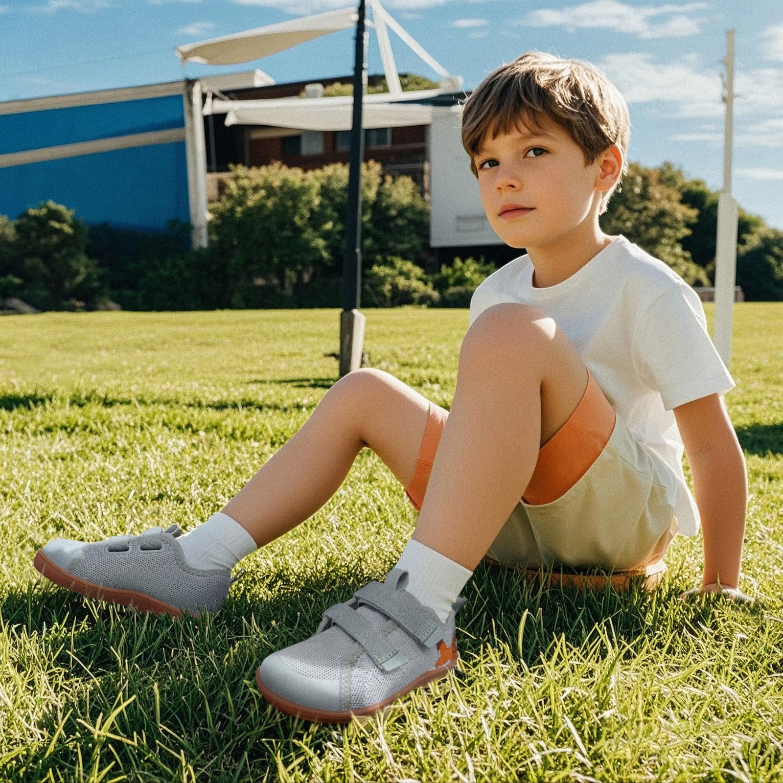 Scarpe a Piedi Nudi in Versione Larga Ragazzi Ragazze Outdoor Trail Running Minimalista Scarpe da Camminare