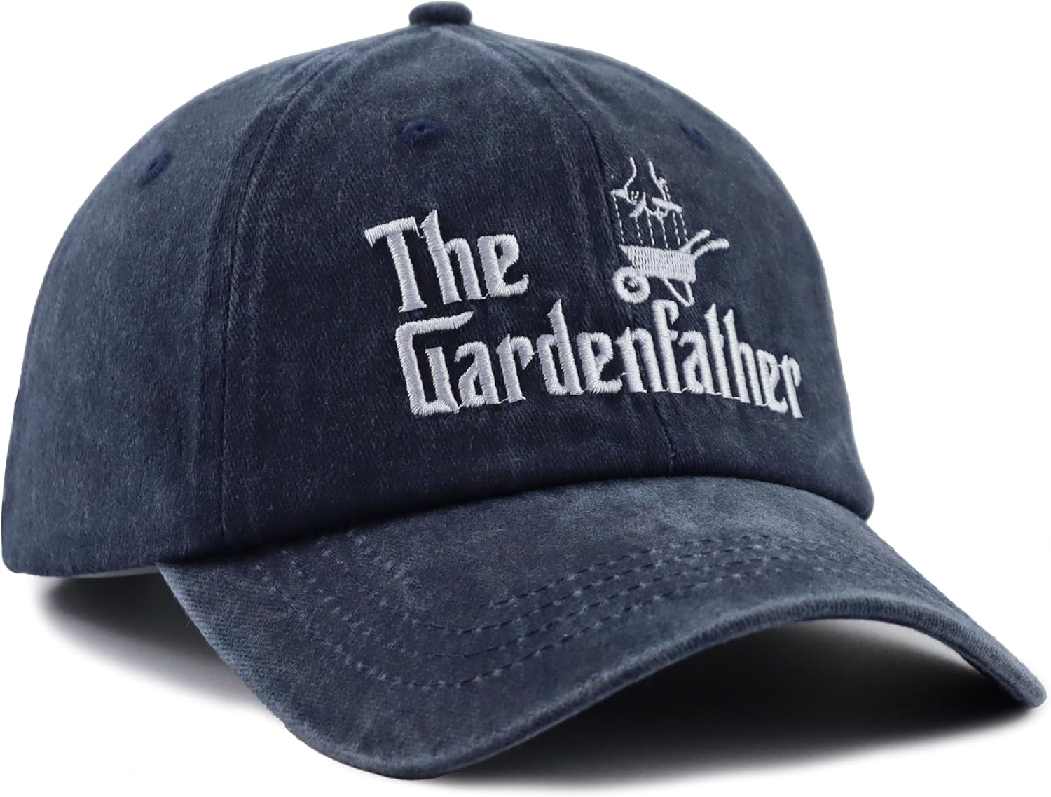 The Garden Father Hat for Men, Funny Adjustable Cotton Embroidered Gardeners Dad Baseball Cap - Image 3