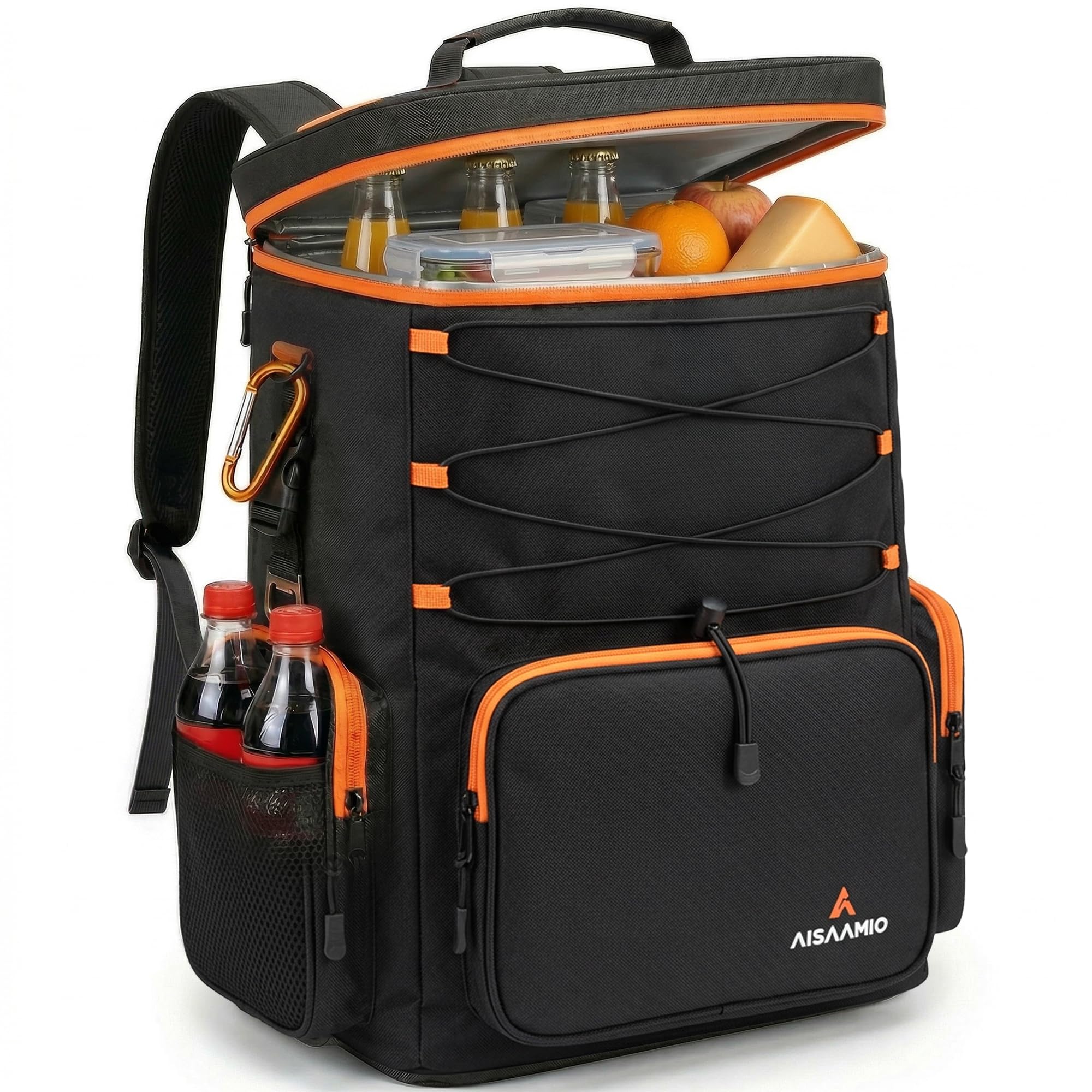 Aisaamio Cooler Backpack Insulated Waterproof – Backpack Coolers Insulated Leak Proof for Men & Women – 35/50 Can Ice Chest Backpack Cooler for Beach,