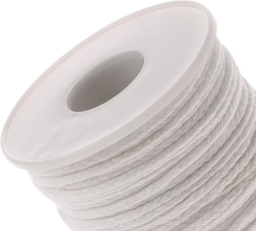 Miniatura 3 de 100 calcomanías de mechas de vela de 4.72 pulgadas, preenceradas, sin humo, trenzadas, 2 portavelas de metal y práctico fijador de mechas,