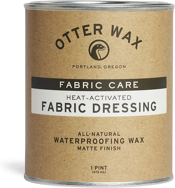 Otter Wax Heat-Activated Fabric Dressing | 1 Pint | All-Natural Canvas Water Repellent | Made in USA