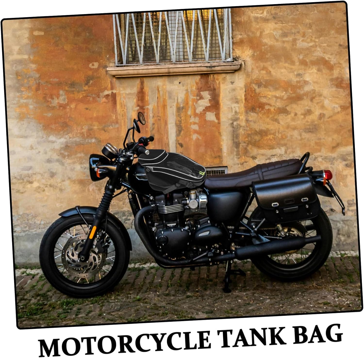 Large Motorcycle Fuel Tank Bag Lightweight Compact Oil Storage Pouch Easy Installation No Tools Needed Riding Accessory for Motorbike