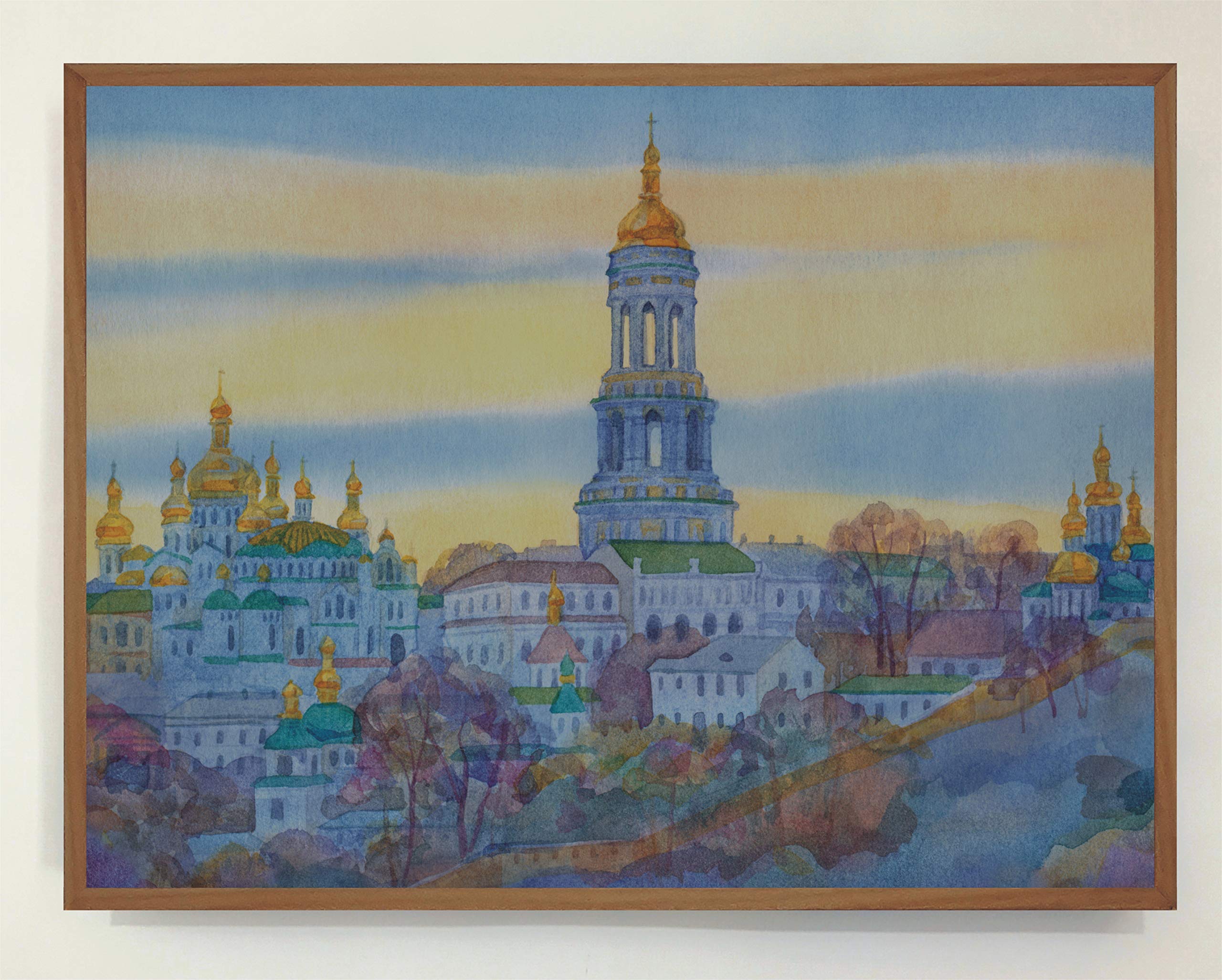 Cartel Vintage Iluminado con Luz Leds Kiev