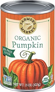 Farmers Market Organic Pumpkin, 15-Ounce (Pack of 6)