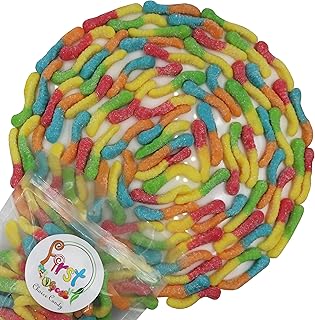 FirstChoiceCandy Gummy Crawlers Candy (Sour Bright Neon Worms, 5 Pound)