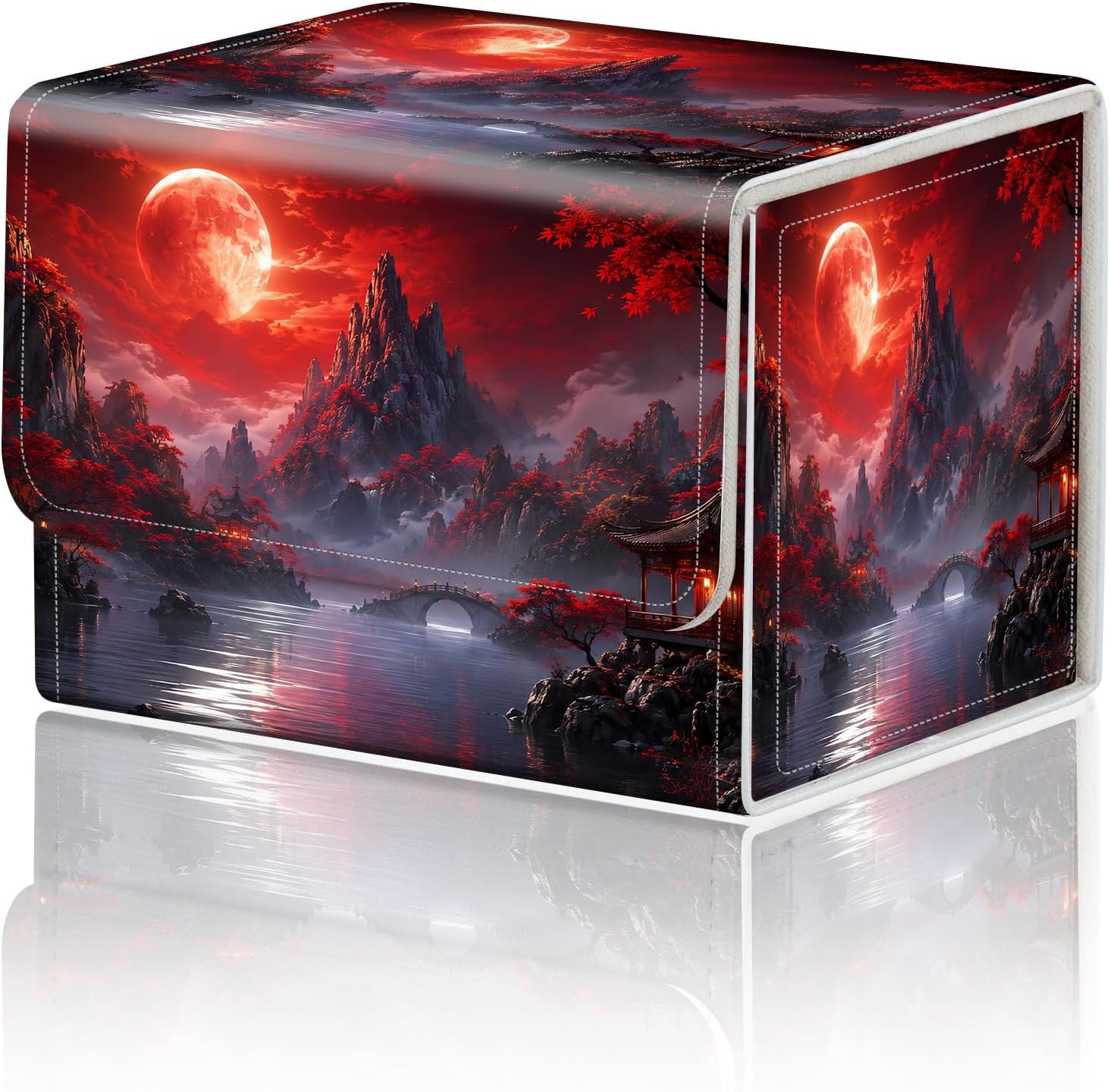 Magnetic Closure TCG Deck Box Portable Card Holder Trading Card Deck Box