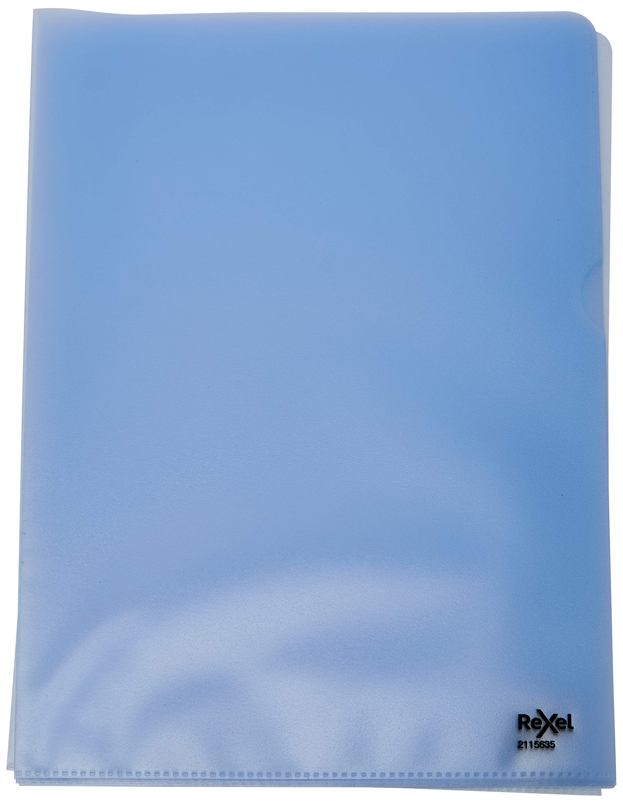 Rexel Quality A4 Document Folder, Clear Embossed, 115mic, Cut Flush, Copy Safe, Pack of 100, 2115635, Transparent - Image 2