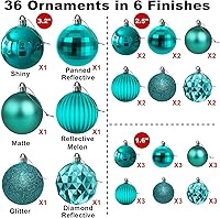 Vista 244 de Bubblegun Rosa - Bolas Pequeñas de Navidad de 1.6 Pulgadas, Adornos de Decoración para Árbol de Navidad, Bolas Colgantes Inastillables