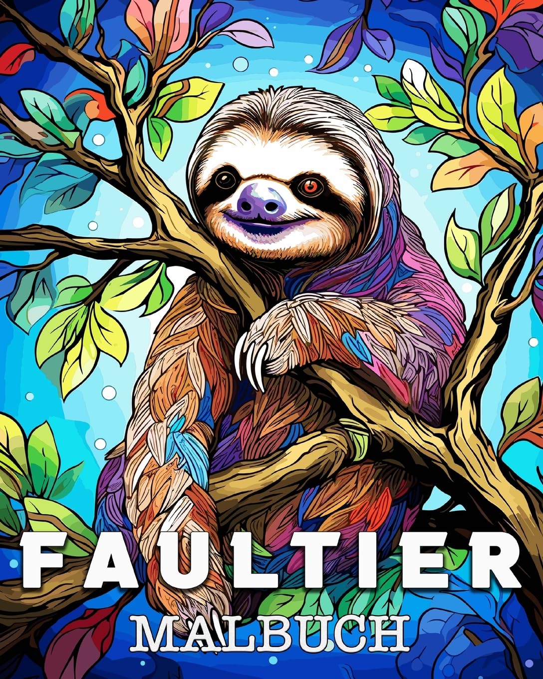 Faultier Malbuch: Schöne Bilder zum Ausmalen und Entspannen