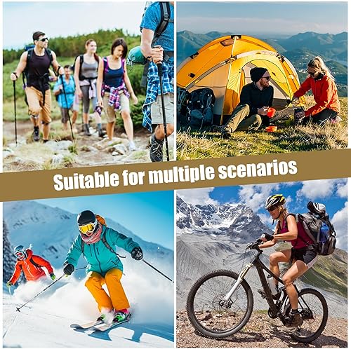 Miniatura 7 de Bseash Mochila de senderismo ligera de 30 L, bolsa de viaje impermeable para deportes al aire libre, mochila para ciclismo, escalada, esquí (caqui)