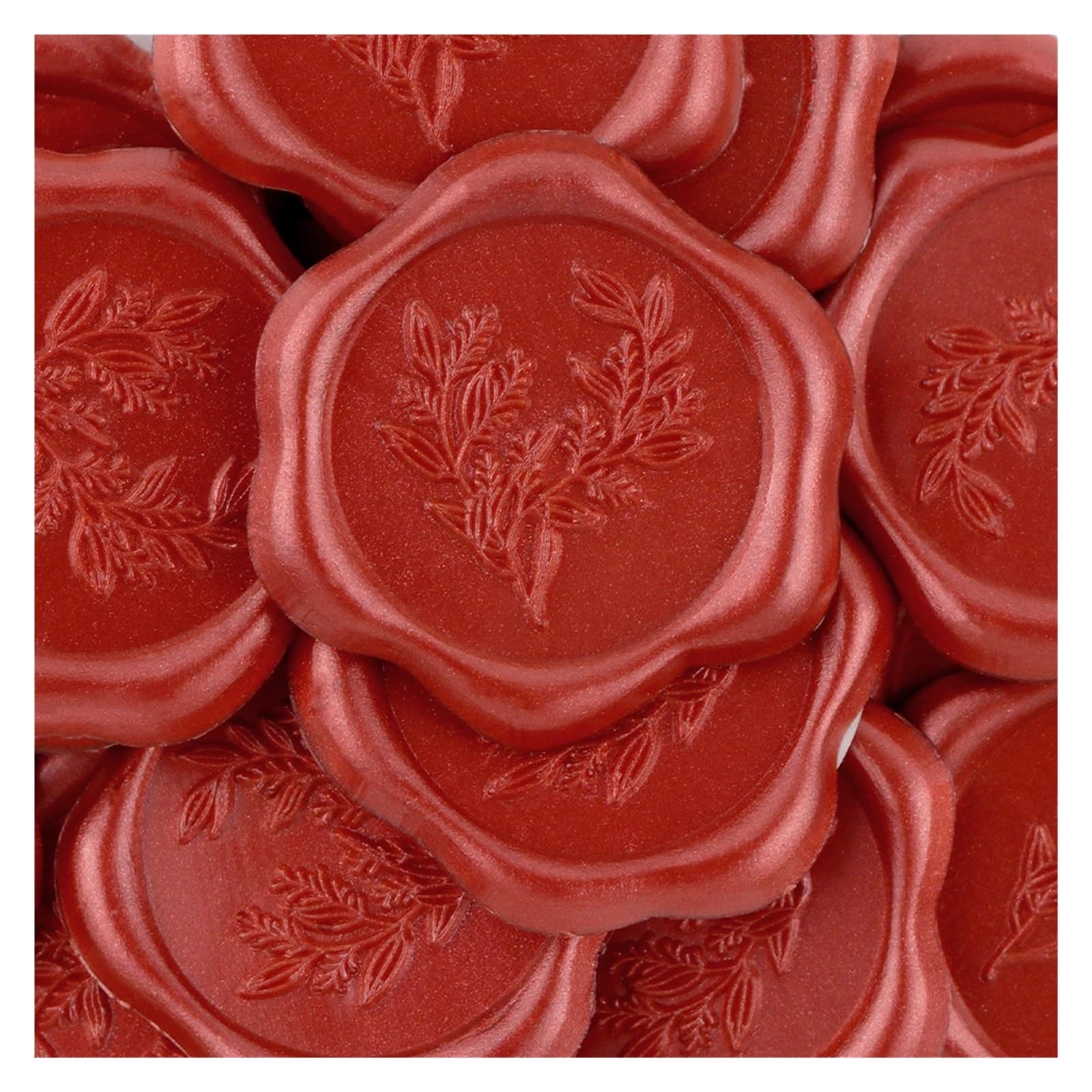 Efrjuwi Color 07 Wax Self-Adhesive Seal 20Pcs Eucalyptus Envelope Wedding Invitation Stickers(Color 07)