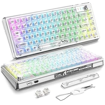 【未使用品】メカニックキーボード　Blackshark K75 RGB 無線接続 楽天市場】【送料無料】ATTACK SHARK K75ゲーミングキーボード