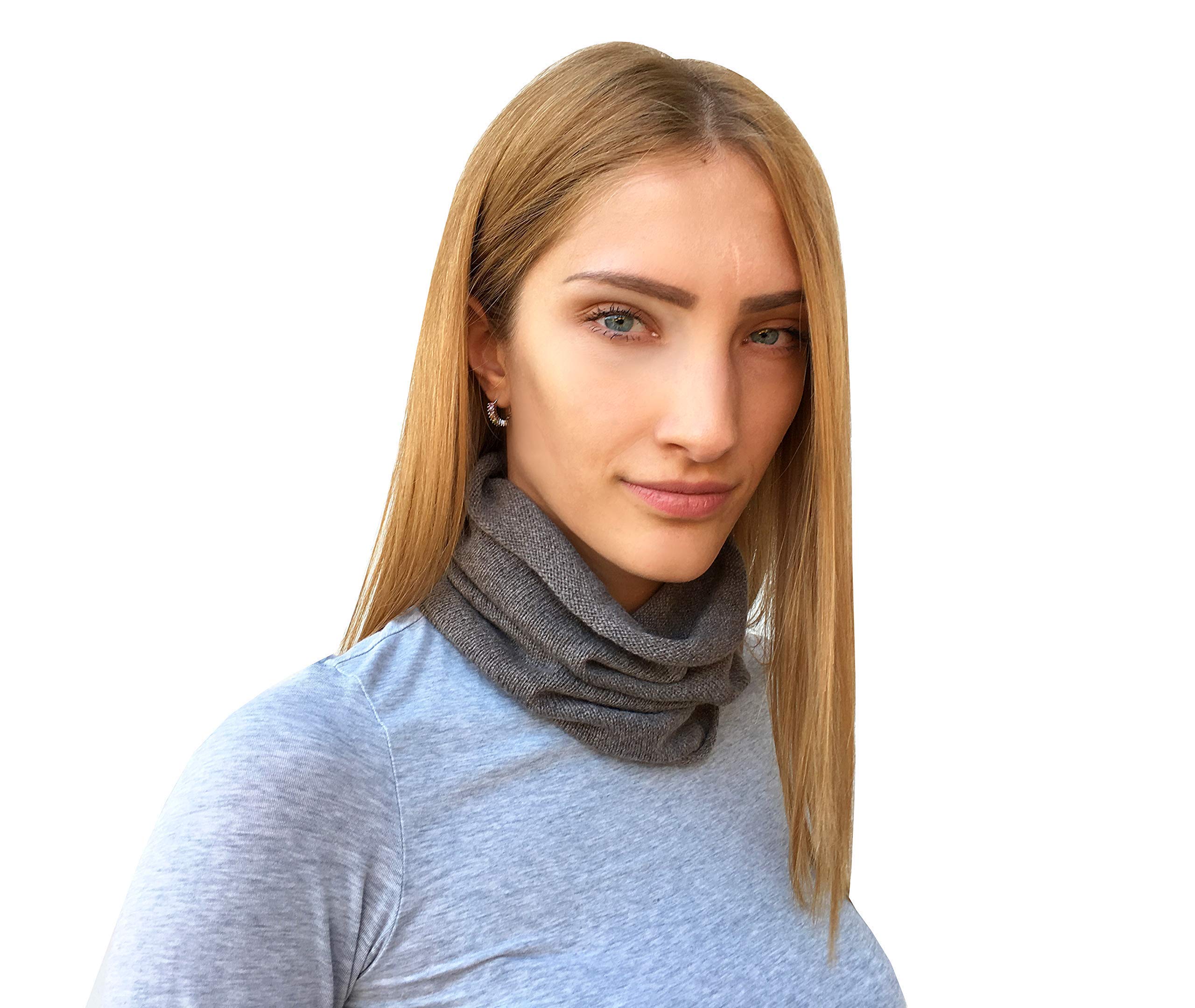 Sciarpa Anello Scalda Collo Donna Cachemire Inverno