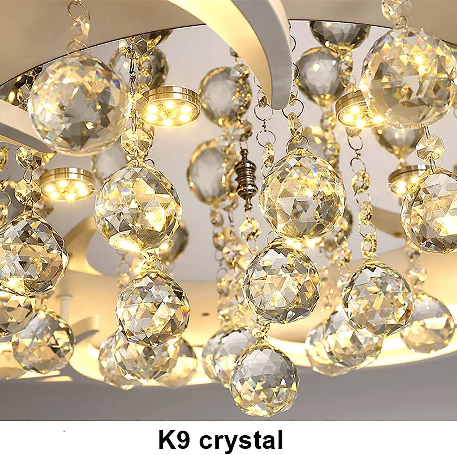 Lampade acriliche da Incasso Vicino al soffitto, Luce Calda per Soggiorno e Camera da Letto, Lampada da soffitto a LED, lampadario di Cristallo per Camera da Letto, Lampada da Incasso a Form
