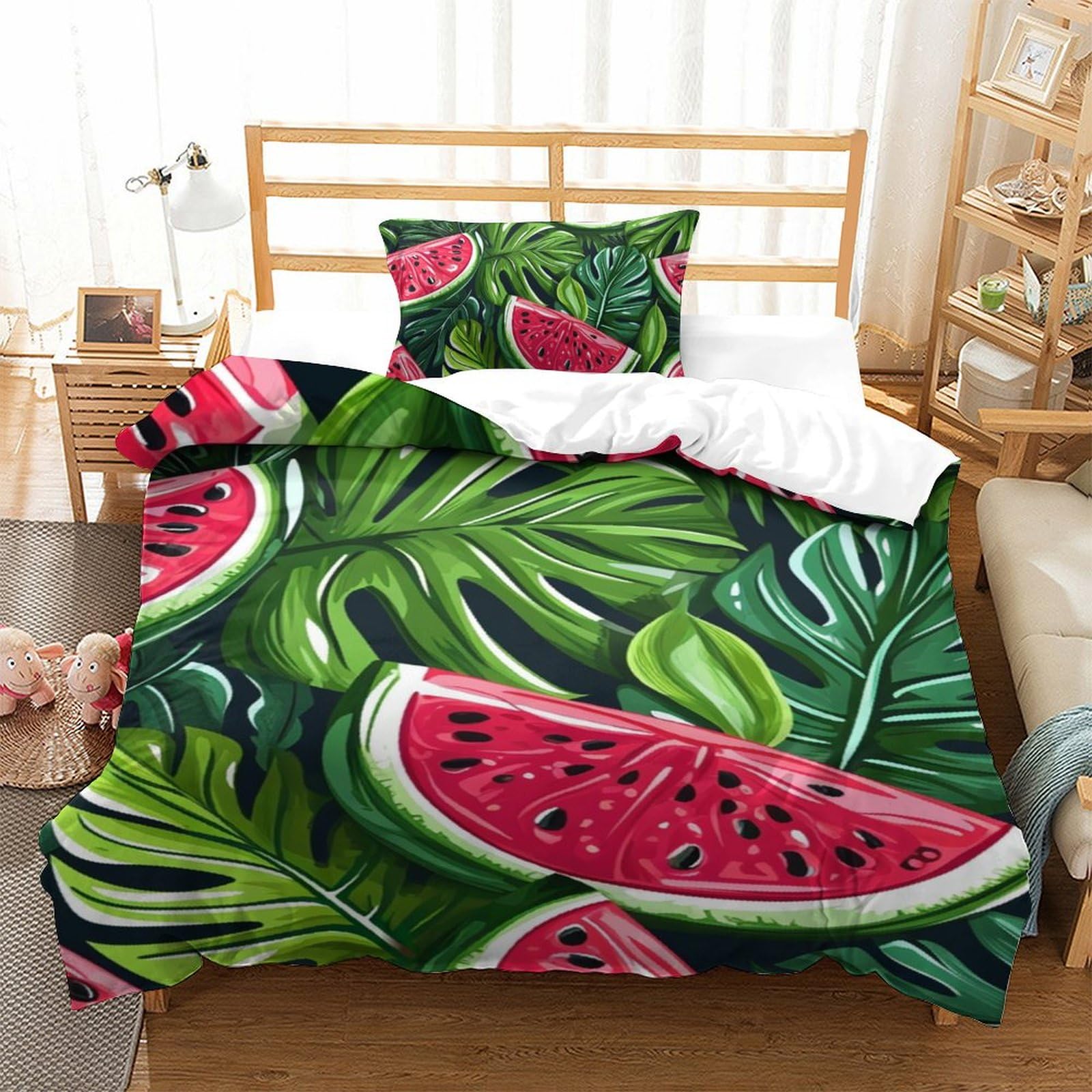 Parure de lit melons 3D fraîche pour dynamiser une chambre d'enfant single