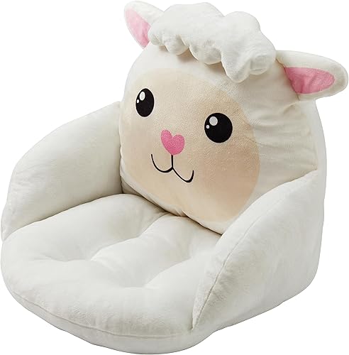 Miniatura 3 de Unicorns & Robots Almohada de cordero para niños con manta, cojín acogedor de animales de felpa, cojín acogedor para sala de juegos y decoración de