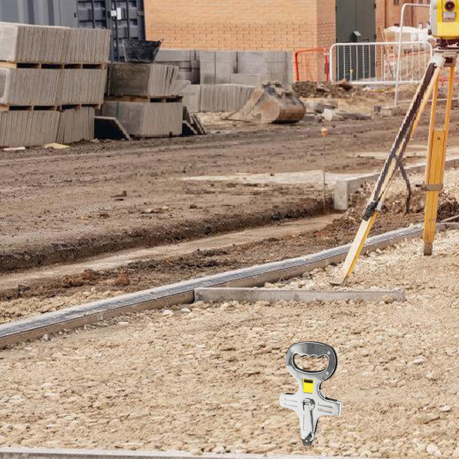 NUOBESTY Mètre Ruban en Acier, Cadre en Acier, Portée 0-100m, Graduations Précises 0,1mm, Outil Polyvalent pour Chantier et Mesures
