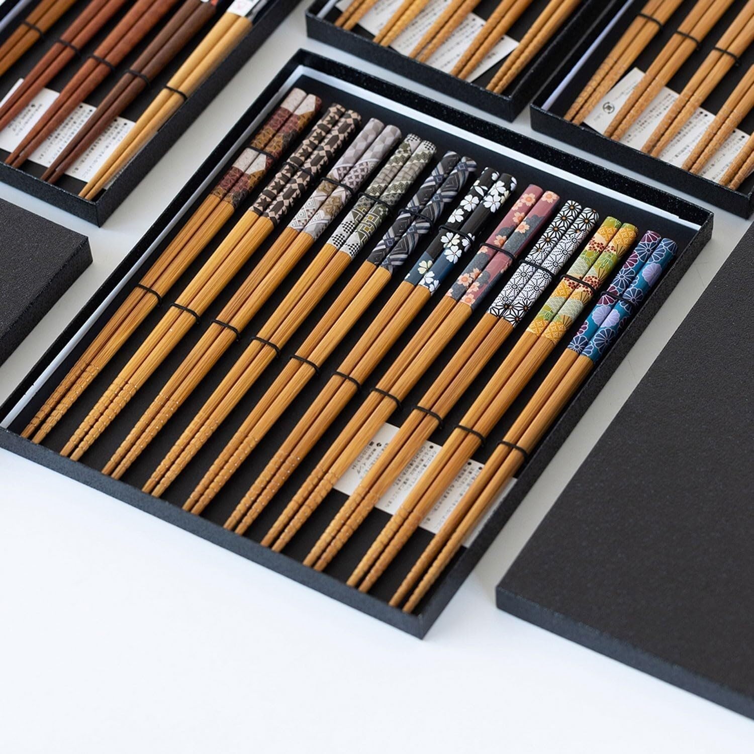 Baguettes, Baguettes Chinoises Chopsticks Reusable Reusable Chopsticks Chopsticks Reusable chop sticks10 Double Anti -Slip Chopsticks 22.5Cm Home Japanese Chopstick Gift Box Set,