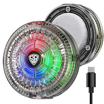 SpinBot IceDot Mag Air Ultra-Slim Ultra-Lite Magnetic Mobile Phone Cooler I 2 Speed Gears for Temperature Control I 15W Freeze Cooling I for iPhone 12/13/14/15/16, iPads and Android Smartphones - image, photos