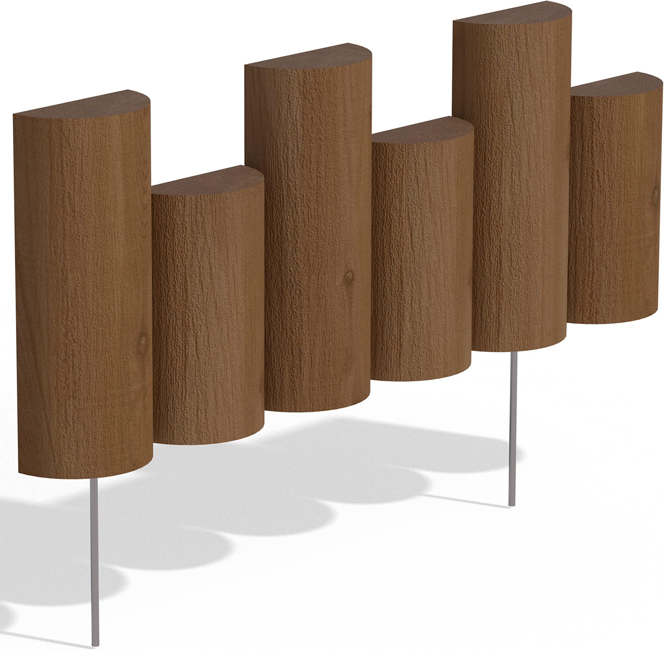 Greenes Fence 18 in. Half Log Edging (6 Pack)