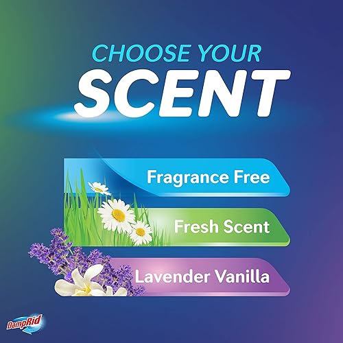 Miniatura 8 de DampRid Absorbedor de humedad colgante de aroma fresco, 15.4 onzas, paquete de 6  Elimina los olores a humedad para un aire más fresco y limpio,