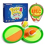EVERICH TOY Upgraded Toss and Catch Ball Game Set, Kids Toy Stocking Stuffers for Boys Girls Ages 3-12, Includes 2 Paddles 2 Sticky Balls, Water-Resistant Indoor Outdoor Toy for Beach Pool Yard