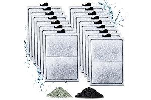 12-Pack Replacement Filter Cartridges For Top Fin Silenstream Aquarium Filters, Including Carbon...