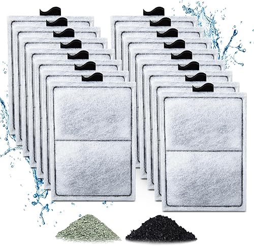 Miniatura 1 de Zuqqony Paquete de 15 cartuchos de filtro PF-L para filtros de potencia Silenstream PF20, PF30, PF40 y PF75, cartucho de carbono para acuario de