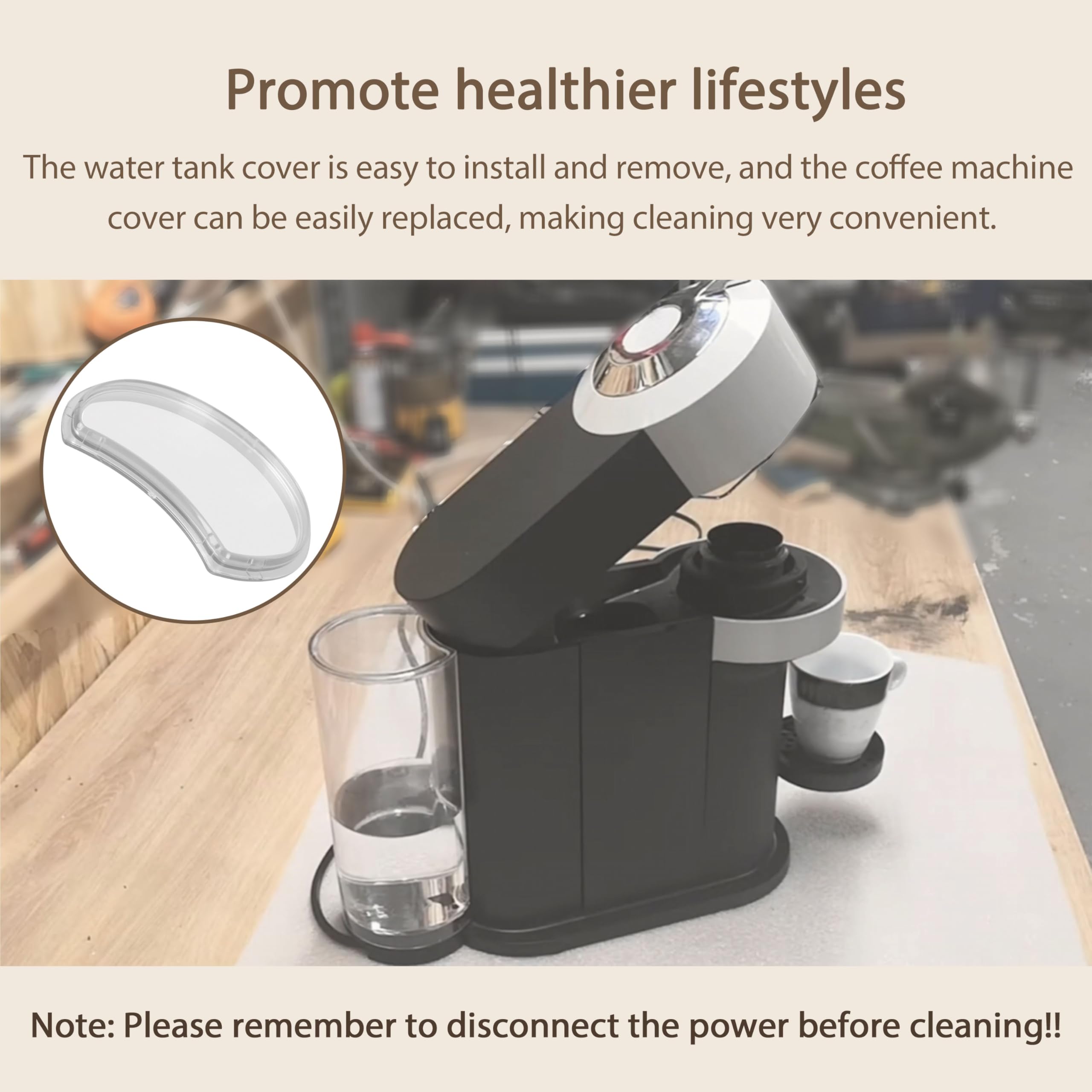 Amazon.com: 1 Pcak Water Tank Lid Replacement for Nespresso Vertuo