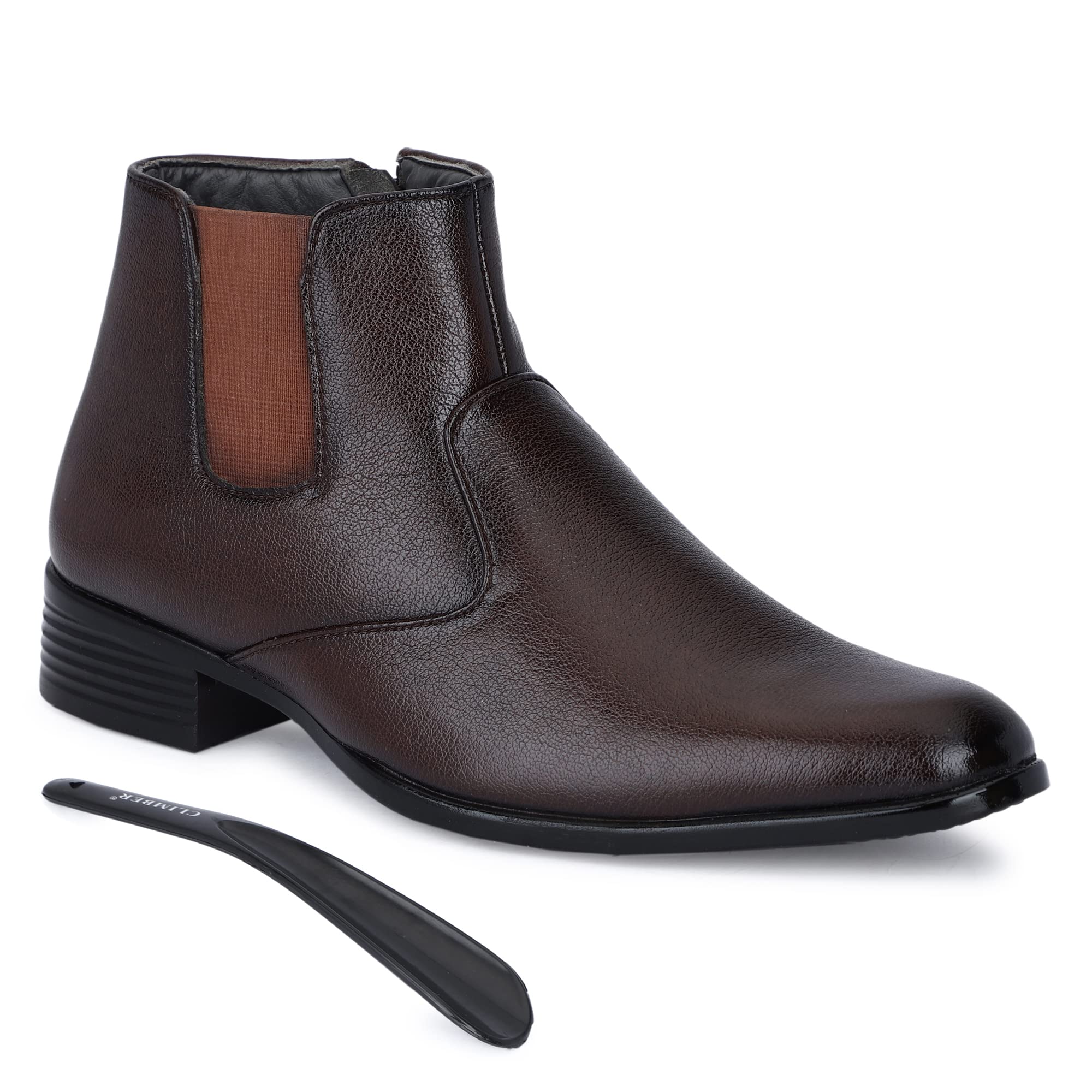RONZO Mens Brown Genuine Leather Zipper Comfortable Chelsea Boots 10UK (B0B5HN3PGN) Amazon Price History, Amazon Price Tracker